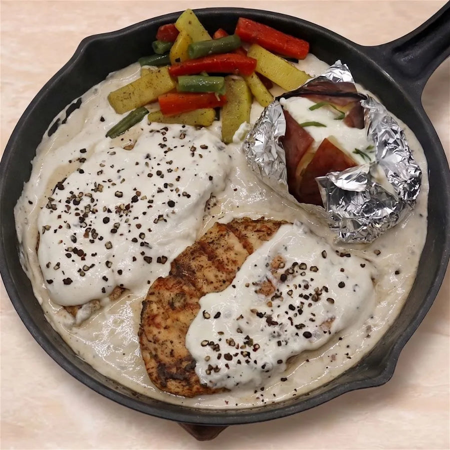 Creamy Black Pepper Chicken Steak