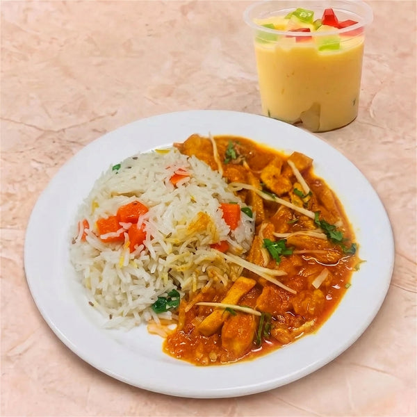 Junior Vegetable Rice with Chicken Ginger (Portion)