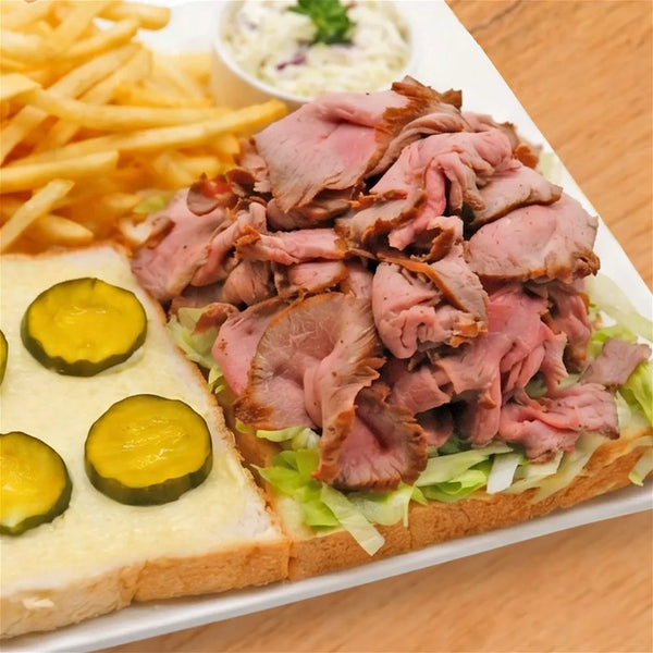 Open-Face Roast Beef Sandwich