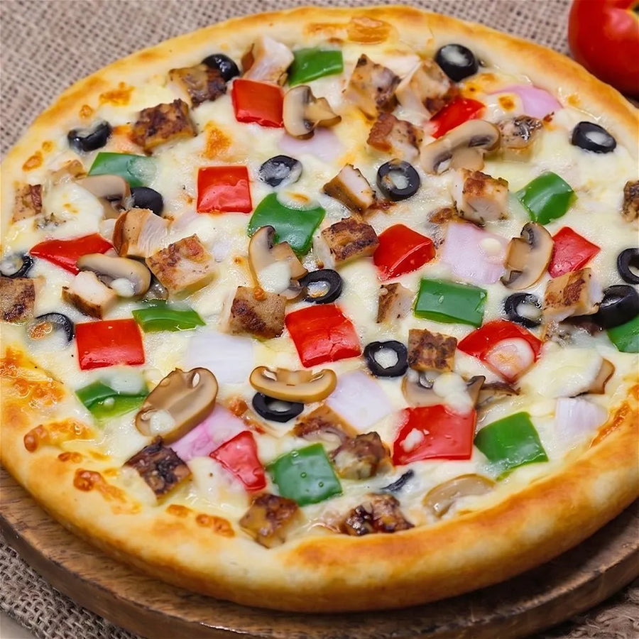 Roast Chicken & Mushroom Pizza