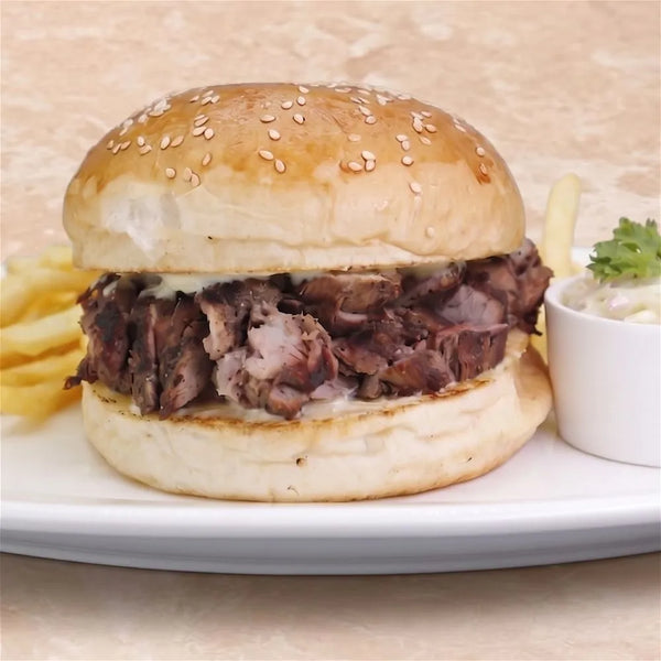 Classic Roast Beef & Cheese Burger